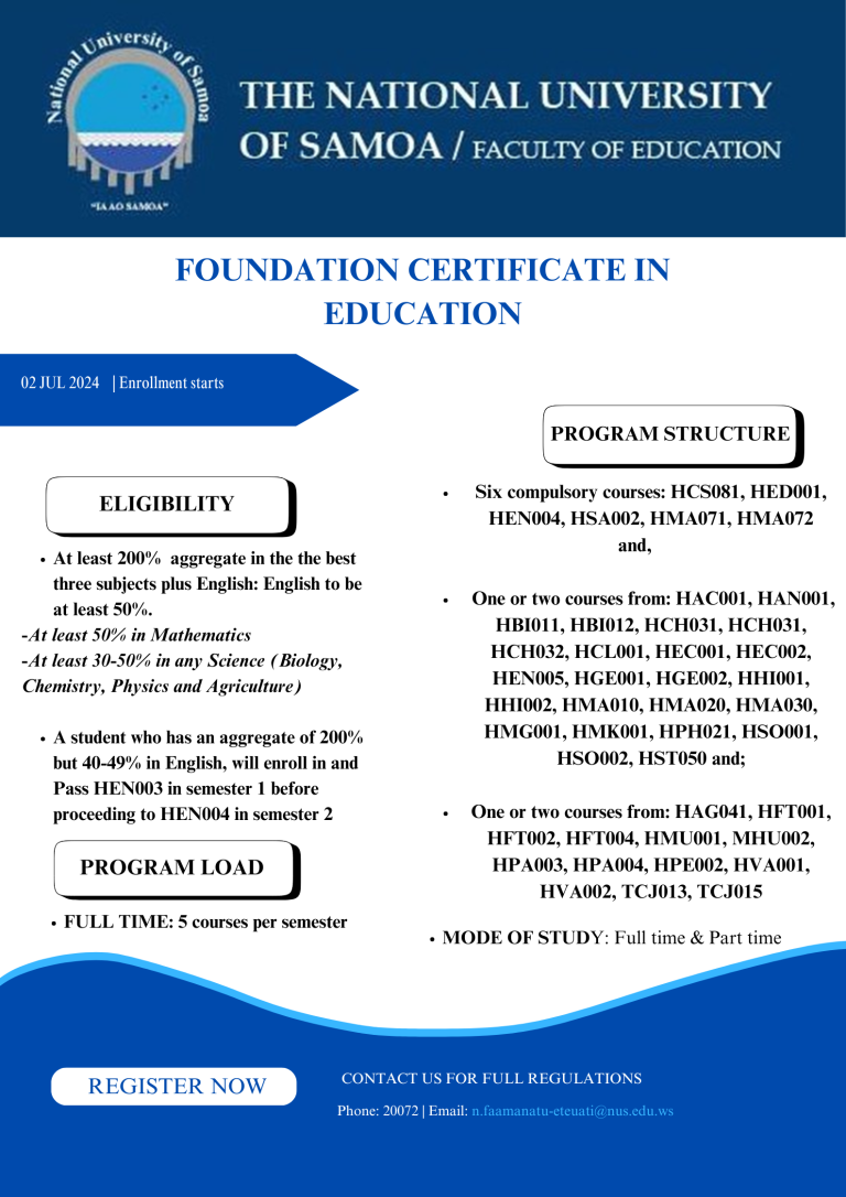 Foundation Cert Education